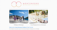 Desktop Screenshot of montenegroweddings.com